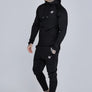 SikSilk - Black Essentials Poly Full Zip Hoodie